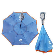 Customized Auto Open Golf Umbrella Double Canopy Promotional Custom Print Logo Double Layer Golf Umbrella